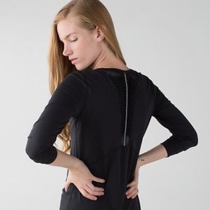 H&M Long Sleeve Black Knit Top w/Exposed Back Zipper | L